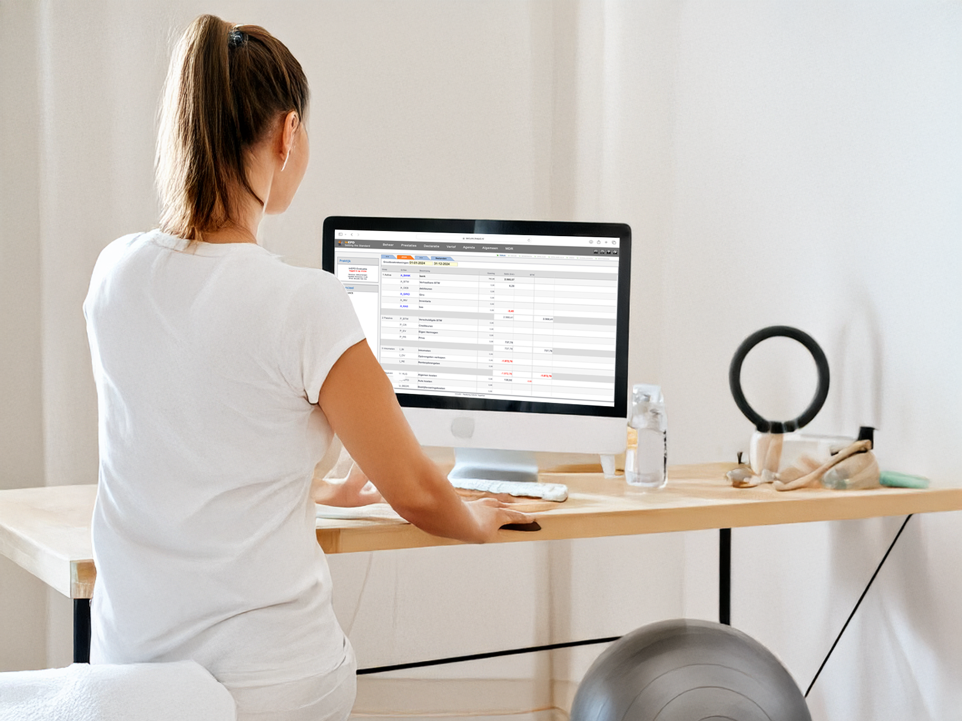 inEPD Fysio mockup factureren