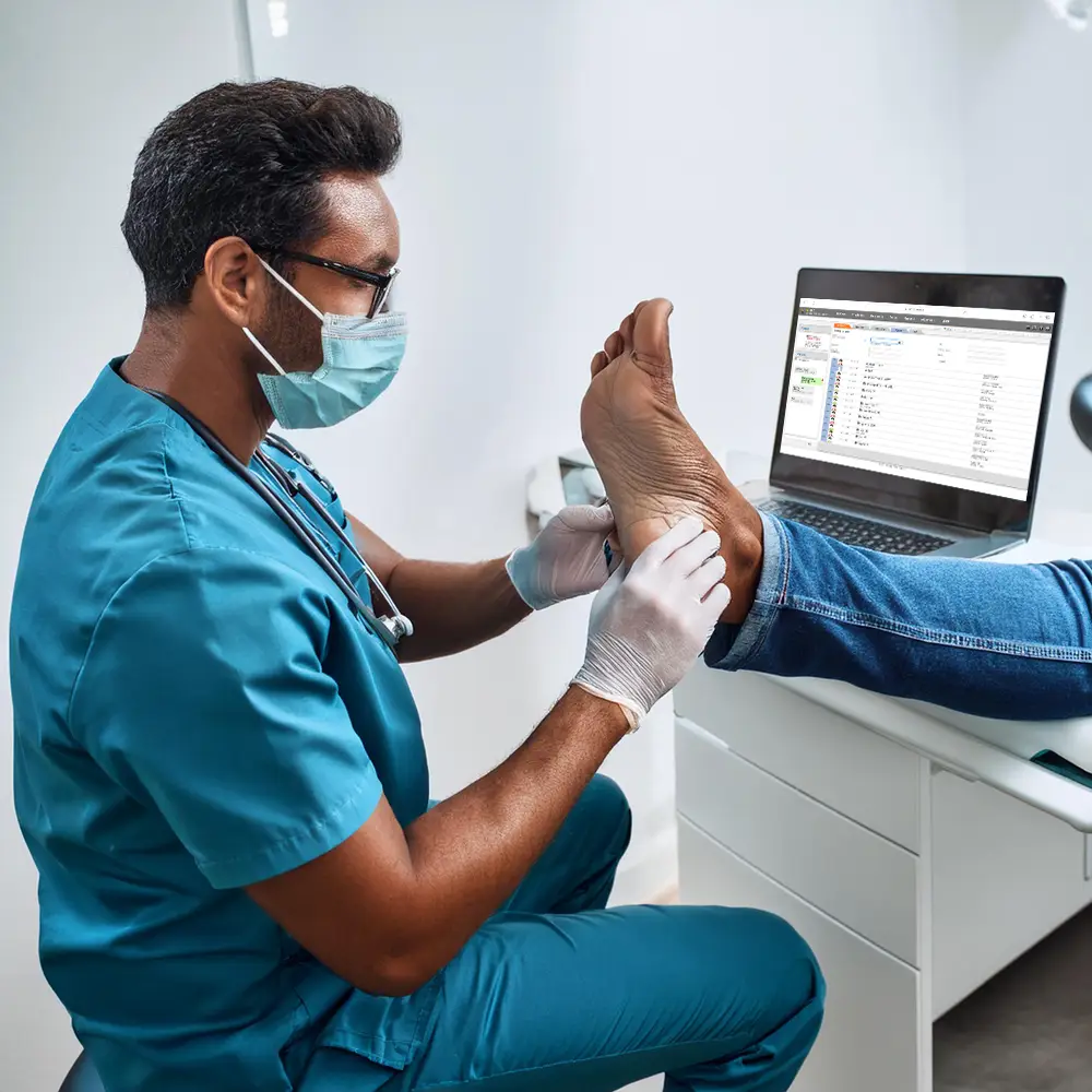 inEPD Podologie mockup verslaglegging